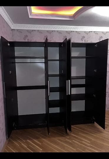 gull: Dörd qapılı paltar şkafı - Material: laminat/MDFlam üslubunda tünd — 2