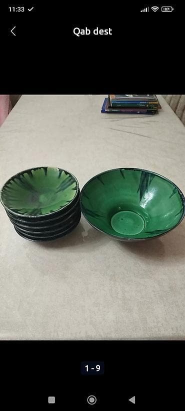 su qab: Nahar dəsti, rəng - Yaşıl, 6 nəfərlik — 5