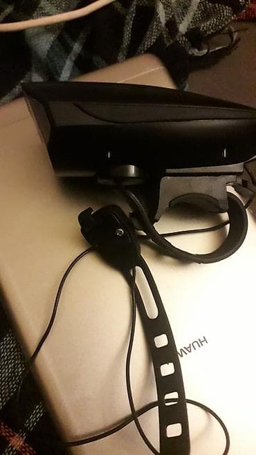 velosiped siqnal satilir: Velosiped üçün ön LED fənər və naqilli səs siqnalı (zəng) dəsti - — 4