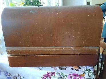 qedimi radio: Mexanik tikiş maşını – antik dizaynlı, əl çarxlı model — 3