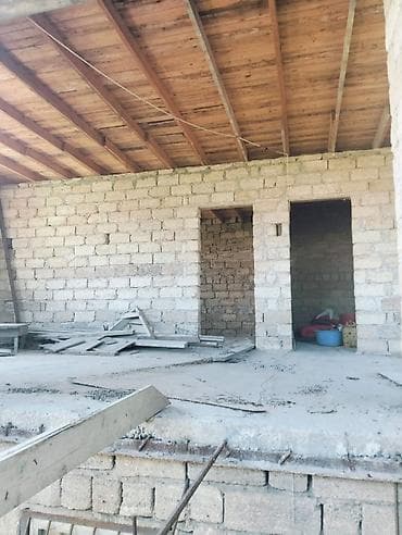 təmirsiz ev: Satılır: iki mərtəbəli yarıtikili fərdi yaşayış evi - Layihə: ön — 4