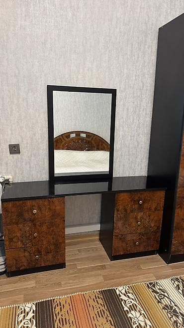 yatax dəsdi: İkinəfərlik çarpayı, 2 tumba, Dolab, Tumba, İşlənmiş — 3