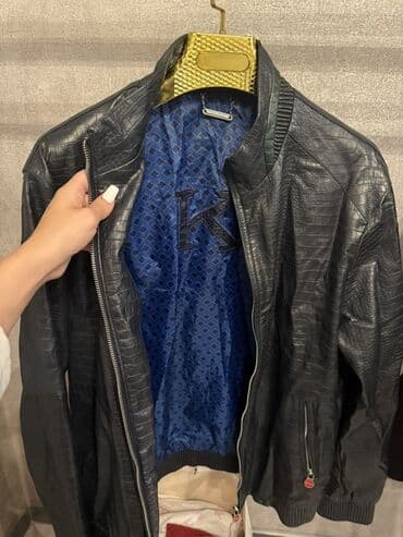dəri zamşa kişi gödəkçəsi: Kurtka, Dəri, Payız, 6XL (EU 52) — 5