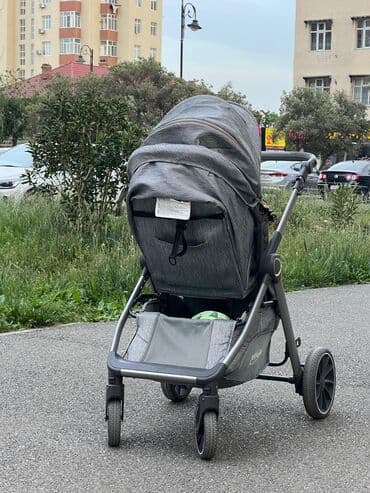 kidilo коляска 3 в 1: Çıxarıla bilən beşikli araba, İşlənmiş, Cins: Oğlan, Yaş: 18-24 ay, Ünvandan götürmə — 1