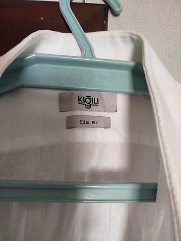 kişi geyimi: Köynək, Kiğılı, XL, rəng - Ağ — 2