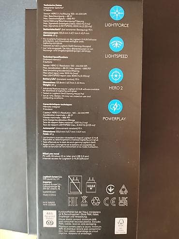 sata ssd disk: Logitech G Pro X Superlight 2 DEX simsiz oyun siçanı - Rəng: ağ/qara — 4