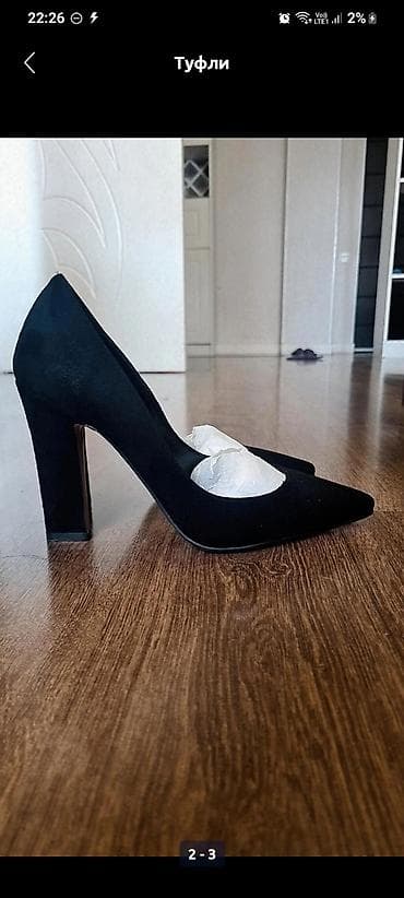 Tuflilər: Tuflilər, Ölçü: 37, rəng - Qara, İşlənmiş — 2