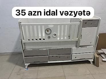 plastik komodlar: Oğlan və qız üçün, Beşik, Komod — 1