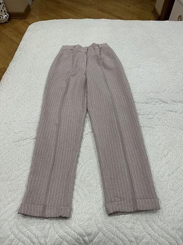 dest geyimler: Qadın kostyum dəsti – cizgili - Rəng: toz pembe/boz tonlarında, nazik — 3