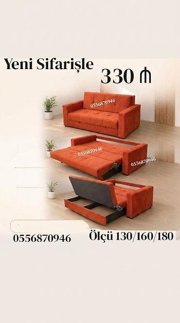 Divan-kravat, Yeni, Açılan, Bazalı, Parça, Şəhərdaxili pulsuz çatdırılma