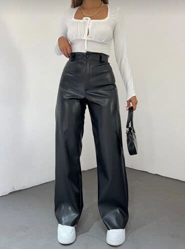 buggy şalvar: Dəri şalvar Rəng:qara Razmer:S Qiymət:20 azn. Çatdırılma metrolara — 1