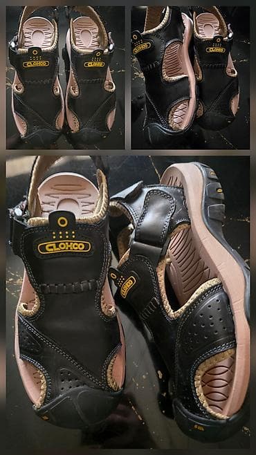 Basanoşka və səndəllər: CLOHCO dəri sandal - Ölçü: 38,5 - Material: təbii dəri üstlük, möhkəm — 1