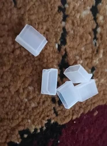 Mini HDMI üçün qoruyucu qapaqlar – şəffaf silikon Məhsul təsviri: - — 3