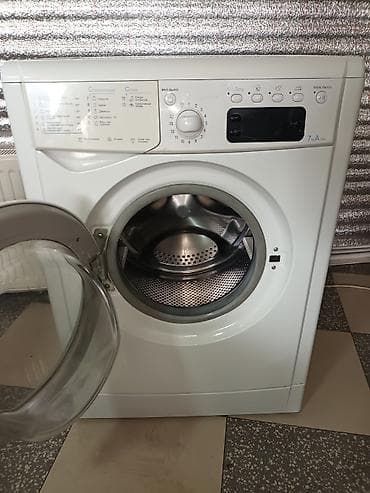 dikis masini: Paltaryuyan maşın Indesit, 7 kq, Avtomat, Qurutmasız — 1