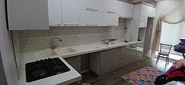 Mətbəx mebeli dəsti - Dizayn: L formalı, müasir minimal xəttlər