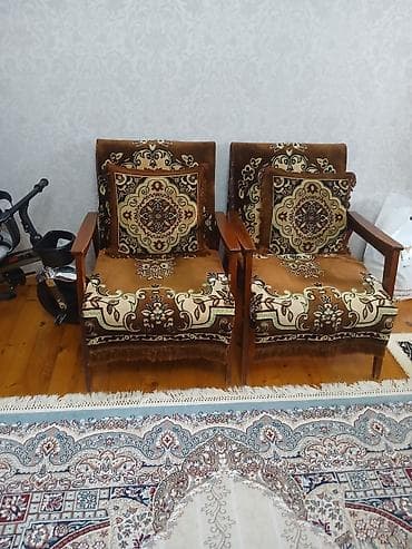 Kreslolar: İşlənmiş, Kreslo, Parça, Kredit yoxdur, Çatdırılma yoxdur — 5