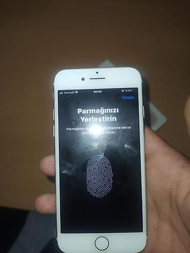 iphone x plata: IPhone 7, 128 GB, Qızılı, Barmaq izi — 5