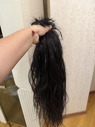 qadin şalvarlari: Qaynaq saçlar, Təbii — 2