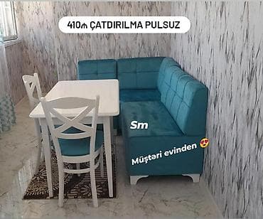 *Sifarişlə hazırlanır* ✔️Kuxna üçün stol stul dəsti✨✨. 2 stul 1