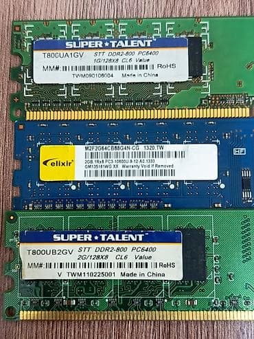lenovo legion y540: Operativ yaddaş (RAM) 2 GB, 1333 Mhz, DDR2, PC üçün — 2