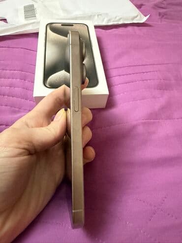 IPhone 15 Pro, 128 GB, Natural Titanium, Simsiz şarj — 1