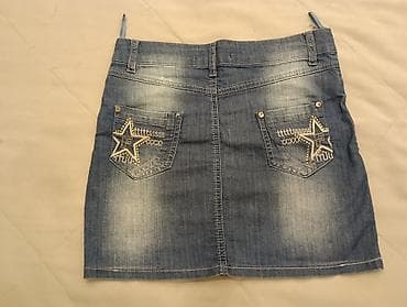 alt paltar: Jins ətək, geyilib.
 Джинсовая юбка. Ношеная — 1