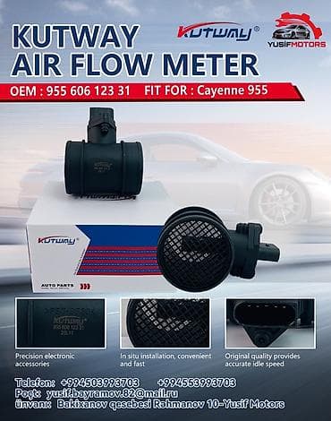 hava daciki: KUTWAY Air Flow Meter (Hava Axını Ölçən) Uyğunluq: - Porsche Cayenne — 3