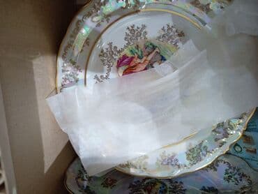 Tavalar: Çay dəsti, rəng - Ağ, Farfor — 6