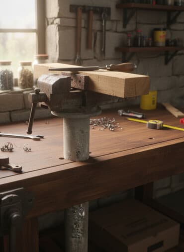 Metall üçün dəzgah mengeni (skrup) – ağır çuqun/gözlü polad gövdə