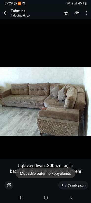 sumqayitda is elanlari: Künc divan — 1