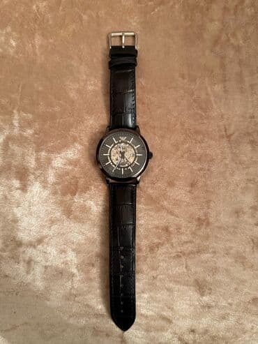 bmw 5 серия 528e at: Yeni, Qol saatı, Emporio Armani, rəng - Qara — 1