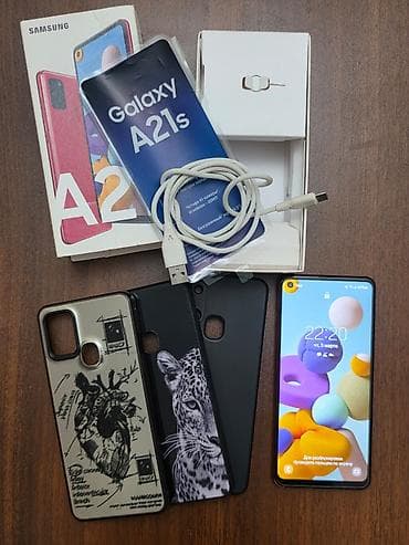 redmi niye 10: Samsung Galaxy A21S, 32 GB, rəng - Qırmızı, Barmaq izi — 1