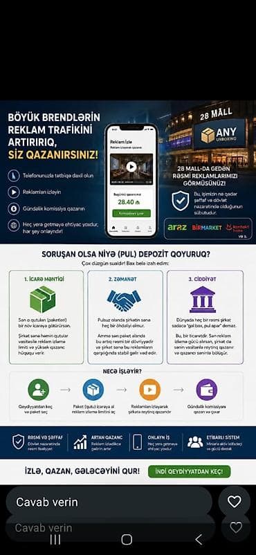 Реклама, печать: AnyUnboxing – reklam izləyərək və “qutu açma” mexanizmi ilə mükafatlar — 7