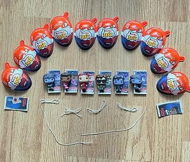 kinder osd: Stranger Things Kinder Joy Funko Pop. Steve, Erica, Upside Down Robin — 1