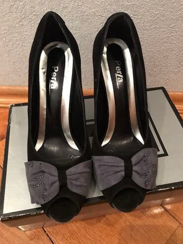 qadin pencekleri: Tuflilər, Ölçü: 38, rəng - Qara, İşlənmiş — 1