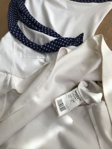 маечное платье: Платье декольте. Длина выше колена. Бренд: WAGGON (париж). Размер — 4