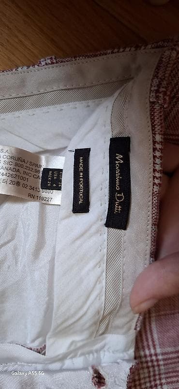 Şalvar, Massimo Dutti, S, rəng - Qırmızı — 3