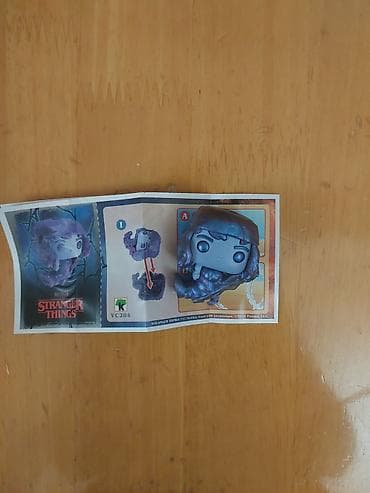 Игрушки: Stranger Things Kinder Joy Funko Eddie Upside Down qiyməti 15manat — 1