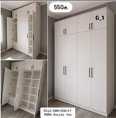 paltar sfaneri: Geniş tutumlu modul tipli paltar şkafı – model G_1 - Ölçü: 200×250×47 — 1
