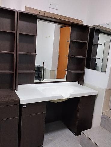 Sifarişlə ev mebeli: Düz masa, Polkalı — 3