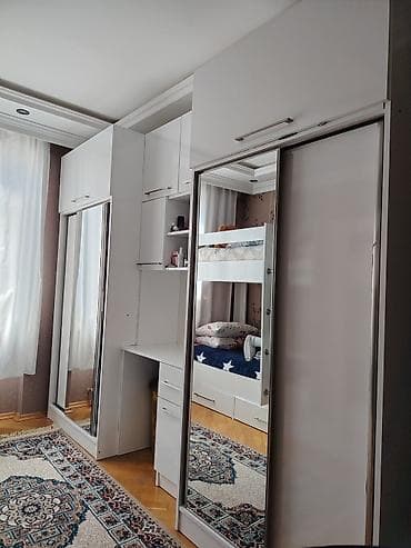 skaf paltar: 2 qapılı, Güzgülü, Ağ, Digər material, Kupe, Düz dolab — 2