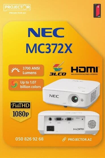 Смарт ТВ приставки: Б/у Стационарный Проектор NEC — 1