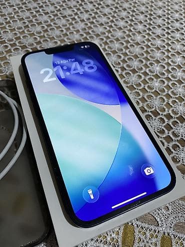 retro telefon: IPhone 14, 128 GB, Qara, Face ID — 4