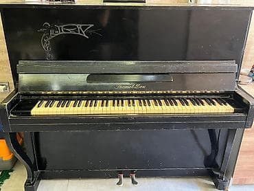 gitara akustik: Upright piano – “Ромен и Дон” (Romen i Don) markası, qara korpus — 2