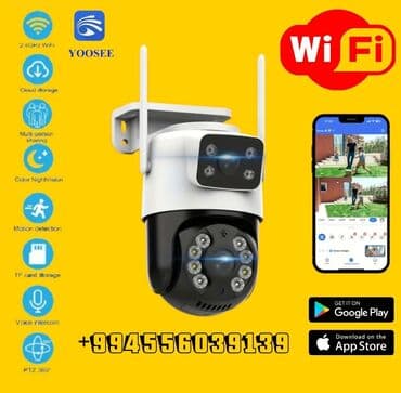 təhlükəsiz kamera: Wifi Camera 8MP Ultra HD İki Linzalı, Tam Rəngli Gecə Görüşü, PTZ, Su — 3