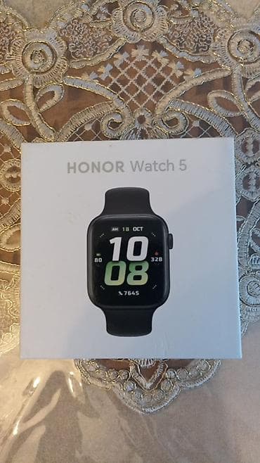 Smart saat, Honor, Sensor ekran, rəng - Qara