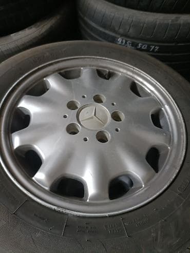 teker 17 type 1: İşlənmiş Disk təkər Mercedes-Benz 195 / 65 / R 15, 5 Boltlu — 2