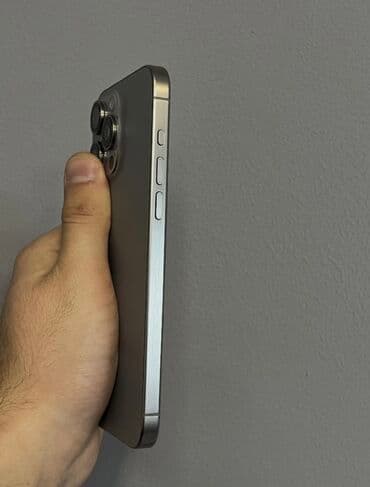 iphone s qiymeti: IPhone 15 Pro, 128 GB, Natural Titanium, Zəmanət, Kredit, Qırıq — 2