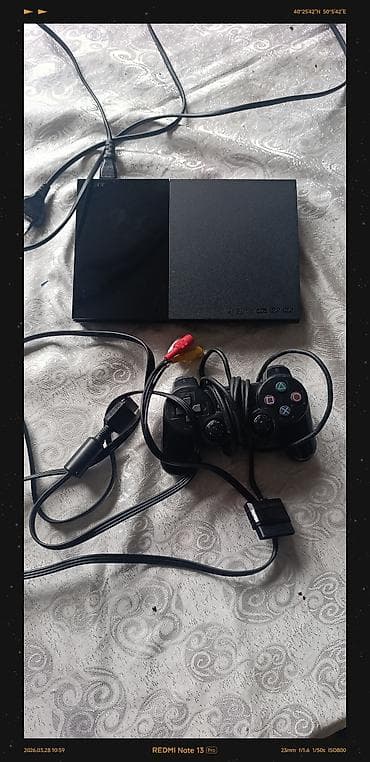 playstation 1: Sony PlayStation 2 Slim (PS2) oyun konsolu hec bir problemi yoxdu — 4
