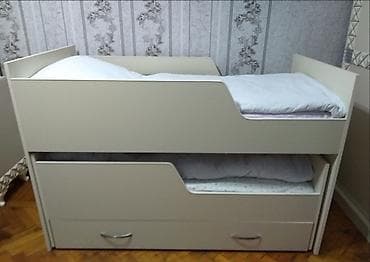 mdf mebel: Oğlan və qız üçün, İşlənmiş, Çarpayı, Matrassız, Siyirməli, Laminat — 2